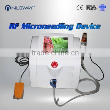 Portable rf fractional micro needle for skin lft and stretch mark removal