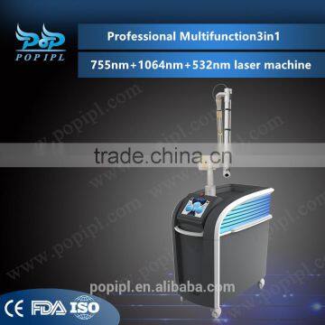 Best 755nm New Laser Professional Multifunction Machine 755nm Alexandrite Laser and Long Pulsed Laser 1064nm and Laser532nm photo-4