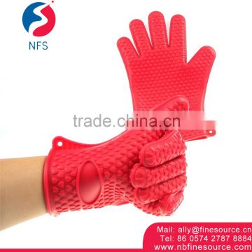 Cooking BBQ Grill Wholesale Silicone BBQ Waterproof Kitchen Hand Gloves