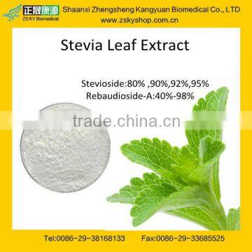 Sweeteners Stevia Extract Stevioside powder Stevioside, Rebaudioside A 20%-98%