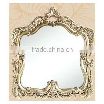 SJ-9190-4 21 2/7"x23 1/5" small golden hanging bath mirror