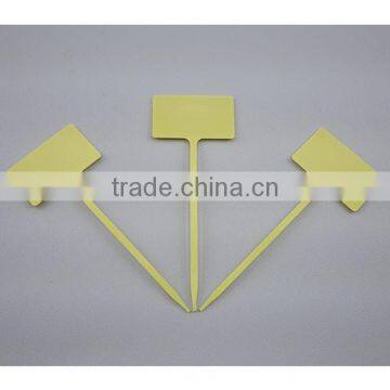 5inch 13cmL Yellow Plastic Garden Plant Bed Label T Label photo-4