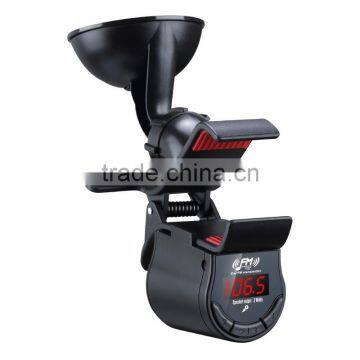 Car Kit Wireless FM Transmitter With Car Mount Phone Holder Support Speaker Handsfree Calling For Phone photo-6