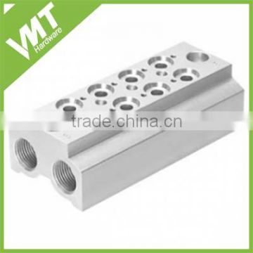 china factory custom Aluminium Manifold Base for 10mm 3/2 Valve from VMT factory