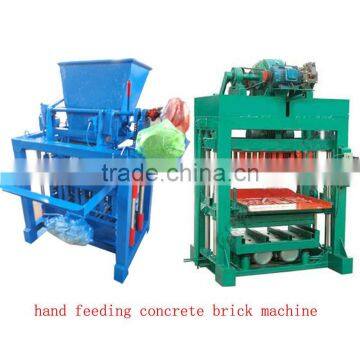 used hand feeding manual pavement baking-free block maker