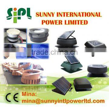 Renewable Energy Solar Power Inductrial Ventilator Attic Top Ventilation Air Conditioning Roof Blower Vent Kits Ventilating Fan photo-2