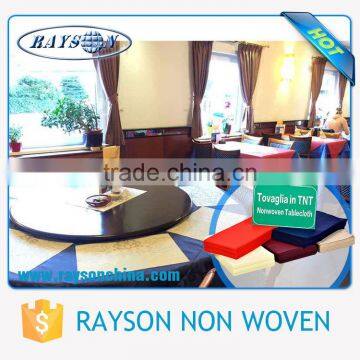 2015 Best Selling Customsize PP Nonwoven Cheap Round Tablecloth Per Meter