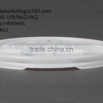 Plastic Lid for Cold Drinking Paper Cup, White Plastic Tear Tab Lid photo-3