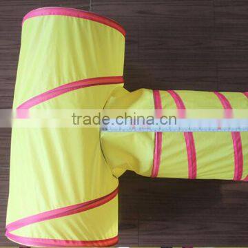2016pop up Arrive T Style Cat Tunnel Pet Toy Wholesale Candy Color Polytser Cat Tunnel photo-2