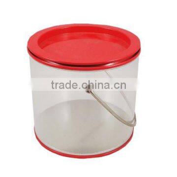 Oval-shaped Metal PVC Tin Bucket With Handle photo-2