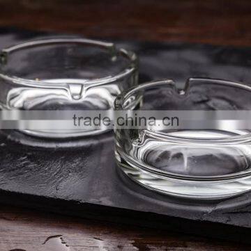 round glass ash tray clear glass ash tray