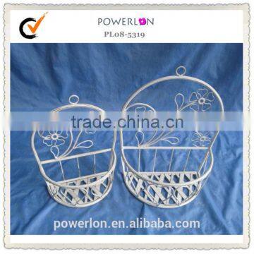 Durable S/3 Metal Garden Flower Wall Planters photo-6