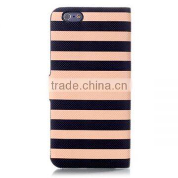 Stripe Flip Wallet Leather Case, Smart Phone Leather Case for IPhone6 photo-5