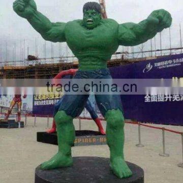 Green Hulk Fiberglass Statue