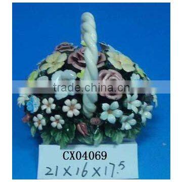 Ceramic Flower Basket