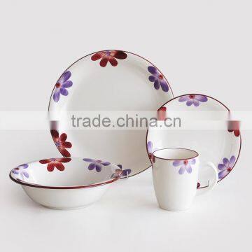 16pcs Ceramic Dinnerware Set With Hand Painting, Handpainted Dinnerware Set photo-6