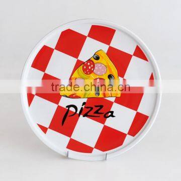 Ceramic 10.5" Round Pizza Plates