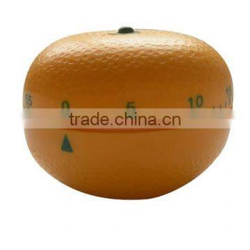 Orange shape plastic kitchen mechanical timer