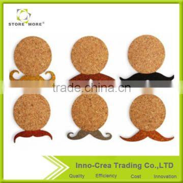 Moustache Shape Funny Home Cork Place Mat