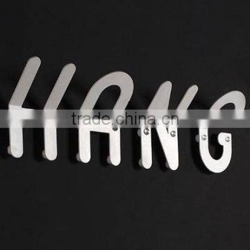 hang alphabet metal craft shiny hangers