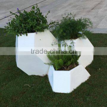 Fiberglass garden pots