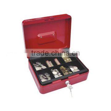 451513 Good Money Safe Deposit Box Metal Home Security Key Cash Coin Box photo-2