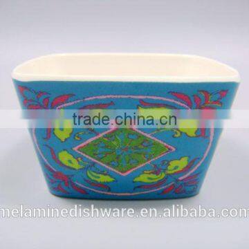 Square deep classical melamine soup bowl for kid children