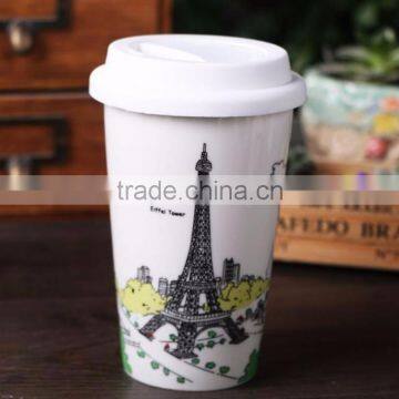 Fda Passed 350ml Ceramic Travel Cup With OEM Design photo-2