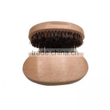 Boar Bristle brush, oval beech brush, male special beard brush, can engrave logo