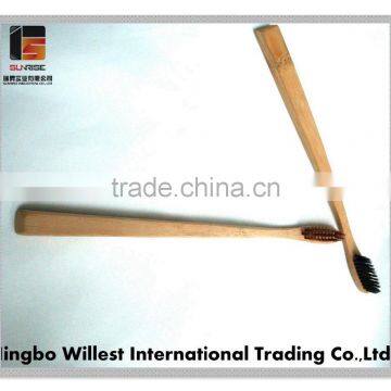 Laser Engraving Name Colorful Bristle Bamboo Toothbrushes photo-4