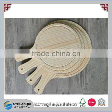 8" Natural Round Pine wooden Pizza tray CN