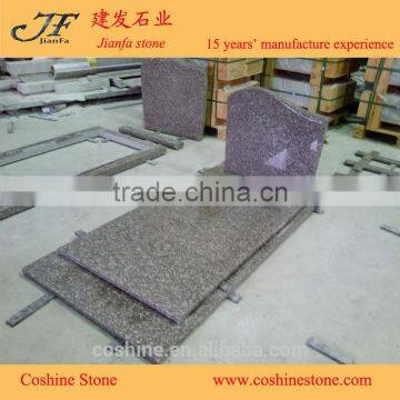 China Cheap G664 Granite tomb red granite monuments for cemetery