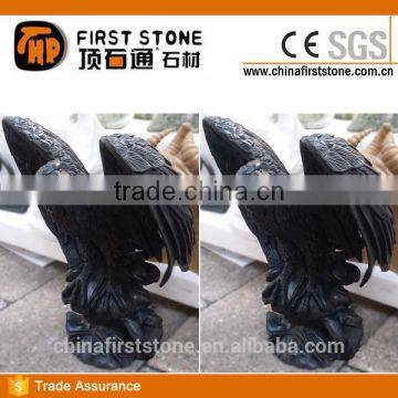 MAB608 Black Stone Outdoor Eagle Statues