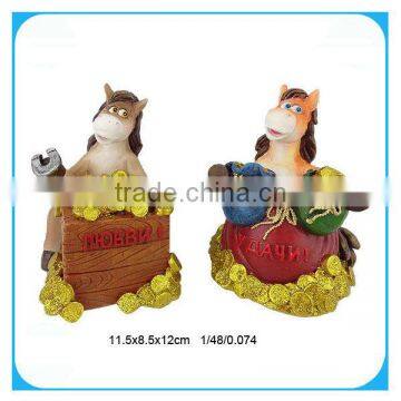 Polyresin horse money box for 2014 new year