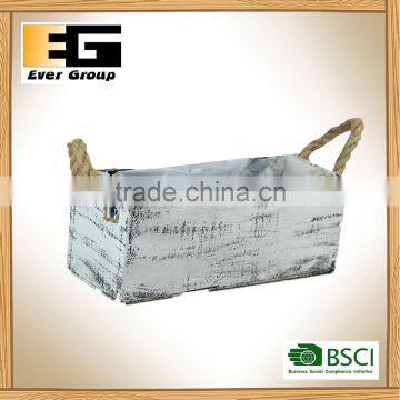 Outdoor Wooden Artificial Plants Flower Pots photo-2