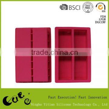 Oblong silicone soap mould