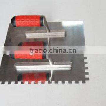 High Quality Carbon Steel Notched Trowel With Plastic Handle photo-4