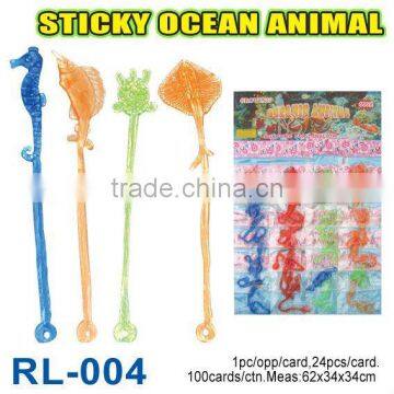 Sell sticky ocean animals toy,plastic toys for children 2012