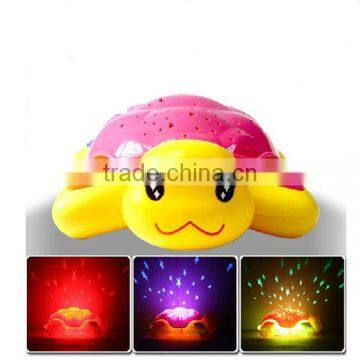 2015 new hottest led flashing plastic turtle toys for kids with light music from guangdong icti manufacture