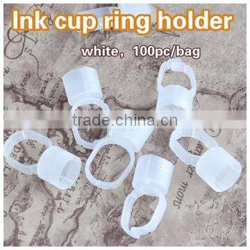 tattoo ink holders- 100pcs Permanent Makeup Easy Ring Ink Container/Cups holders