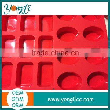 Homemade Craft DIY Soap Making Molds 12 Rectangle & 8 Oval Tray Silicone Mold photo-4