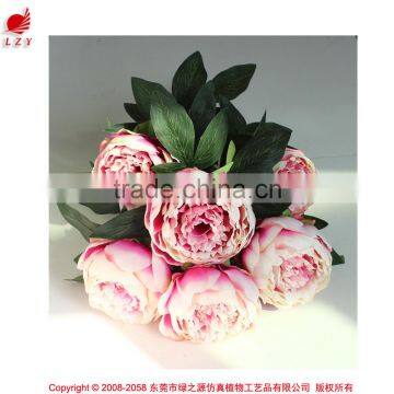 Whoesale artificial flower making peony china factory manufacturer