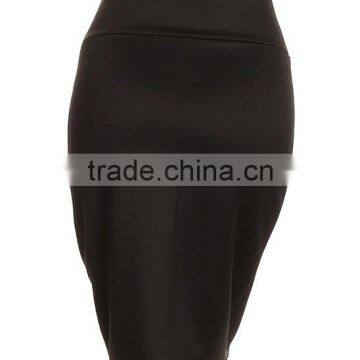 Office Ladies Skirt Designs 2018 Navy & Red Floral Classic Pencil Skirt Women Office Wear photo-6