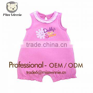 sleeveless baby clothes baby rompers Wholesale baby girl romper clothes