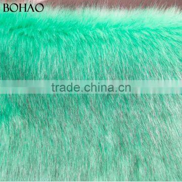 Garment Use 100% Acrylic Thick Green Faux Fur Fabric