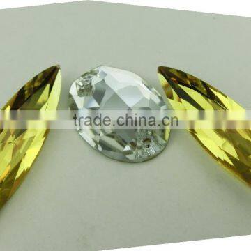 Wholesale Loose CZ Glass Rhinestone Bead Sew on Crystals for Wedding Dress photo-3