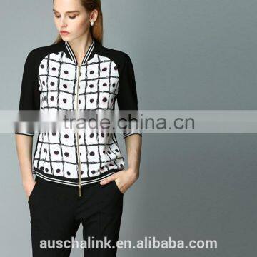 Autumn Outdoor Fashion Stylist Dot Print Patched Jacket Wholesale photo-2