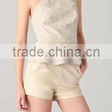 12TT012 Python skin printing TBSP brought suede tank top