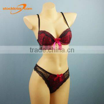 Stock Ladies Lingerie Bras And Panties Brief Panty Match Sets