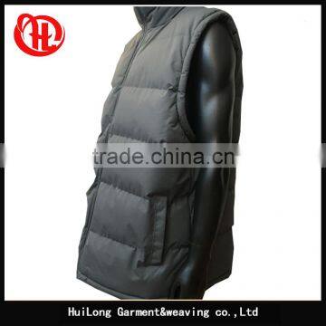 Simple Style Grey Color Polyester Vest for Men photo-3